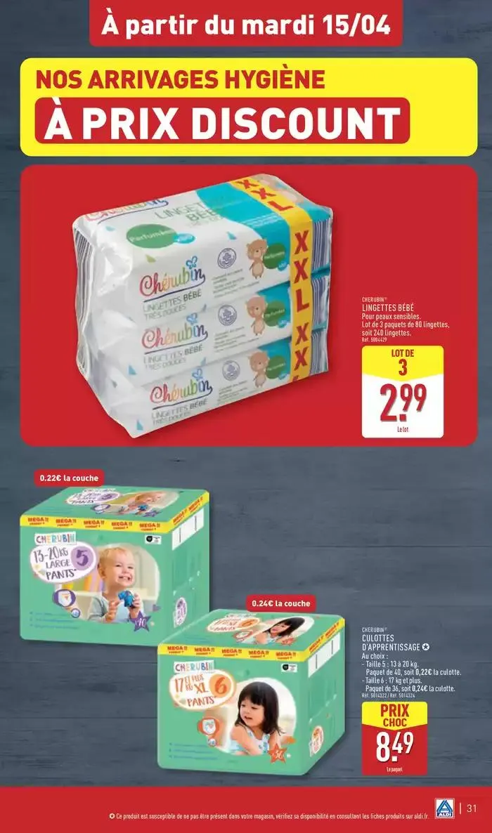 Arrivages de Pâques à prix discount du 15 avril au 21 avril 2025 - Catalogue page 34