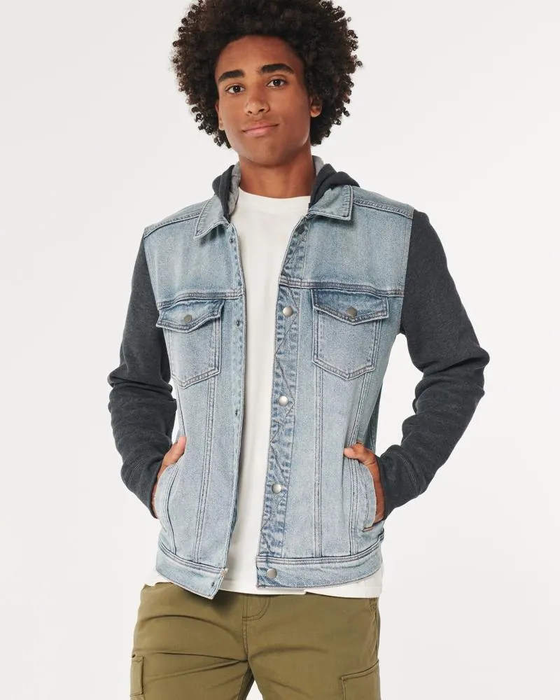 Denim Hoodie Jacket
