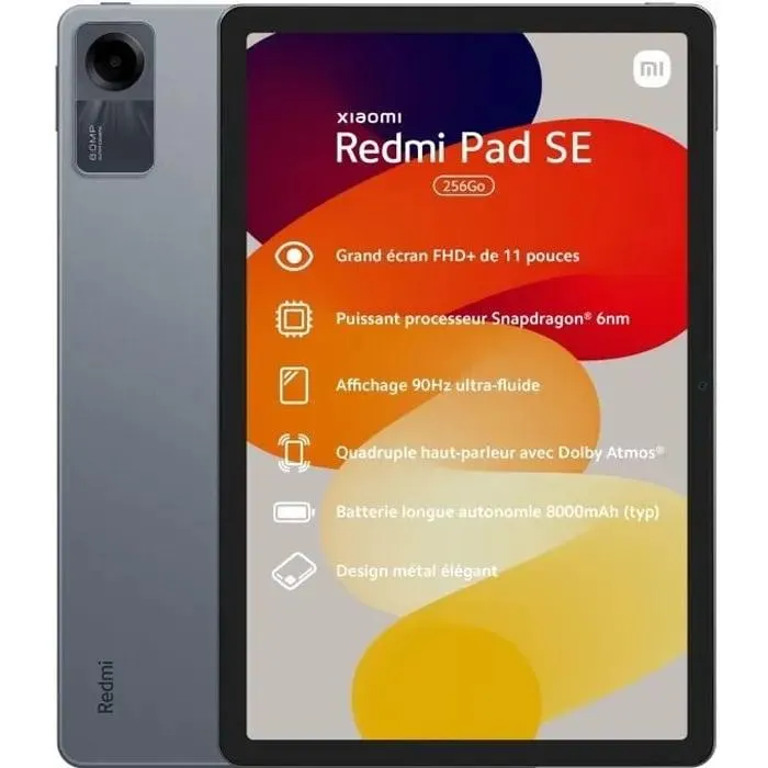 Xiaomi Redmi Pad SE 11" 8Go 256Go Wifi Graphite Antracite