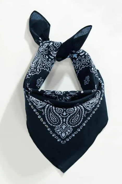 Bandana, motif cachemire, carré, foulard