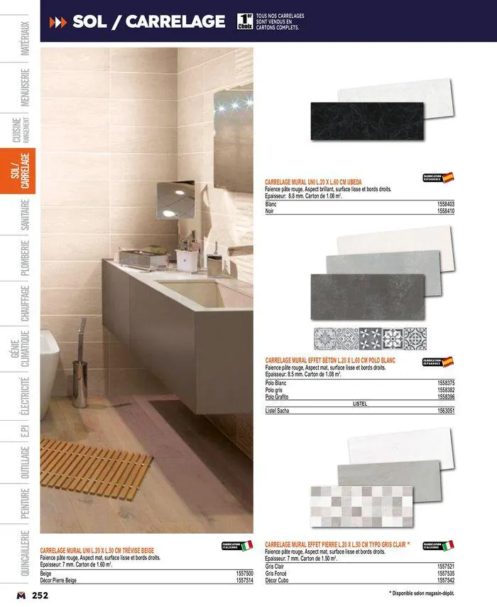 Guide produits 2024 du 15 mars au 31 décembre 2024 - Catalogue page 252