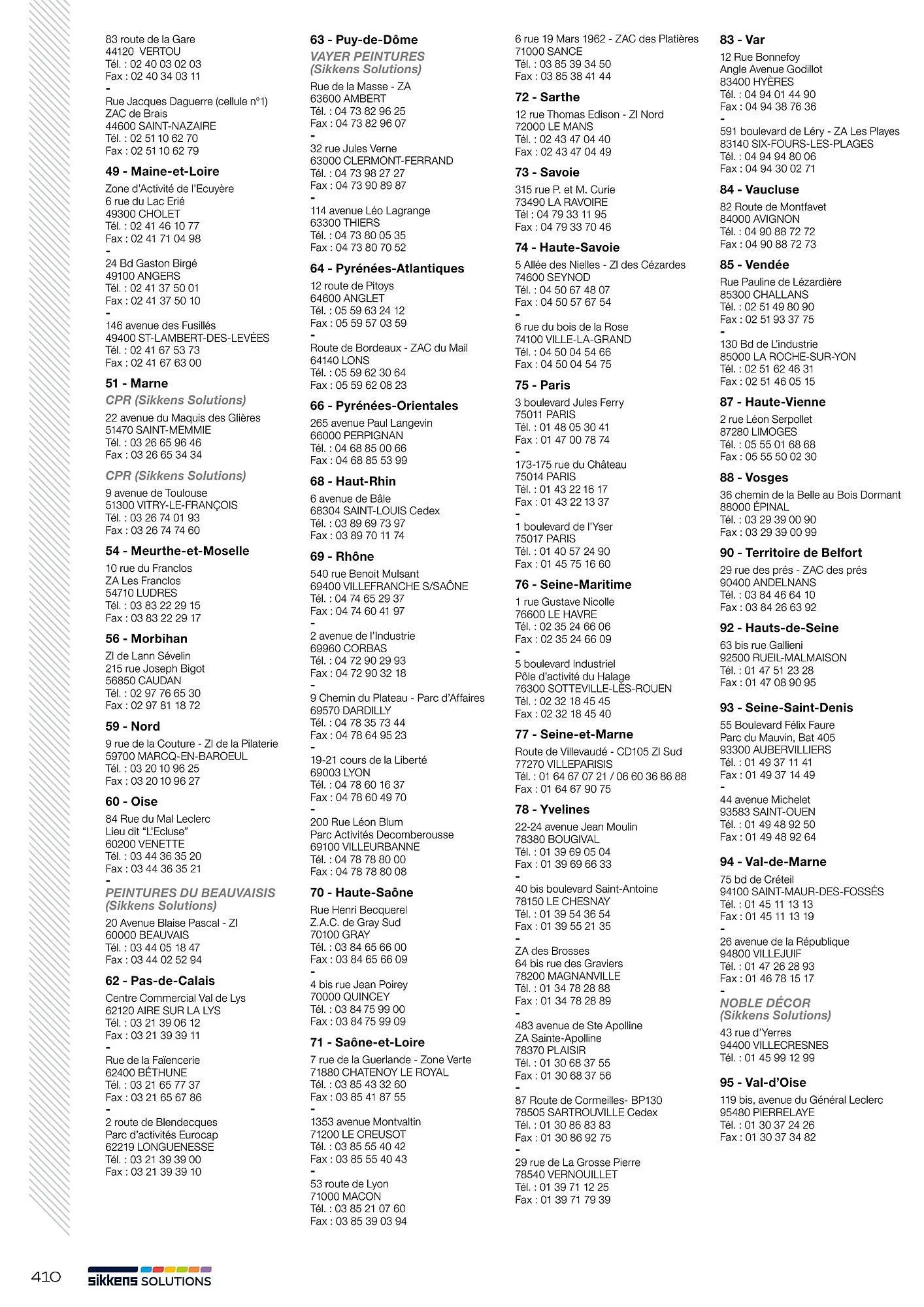 Catalogue Sikkens Solution du 8 janvier au 28 décembre 2025 - Catalogue page 410