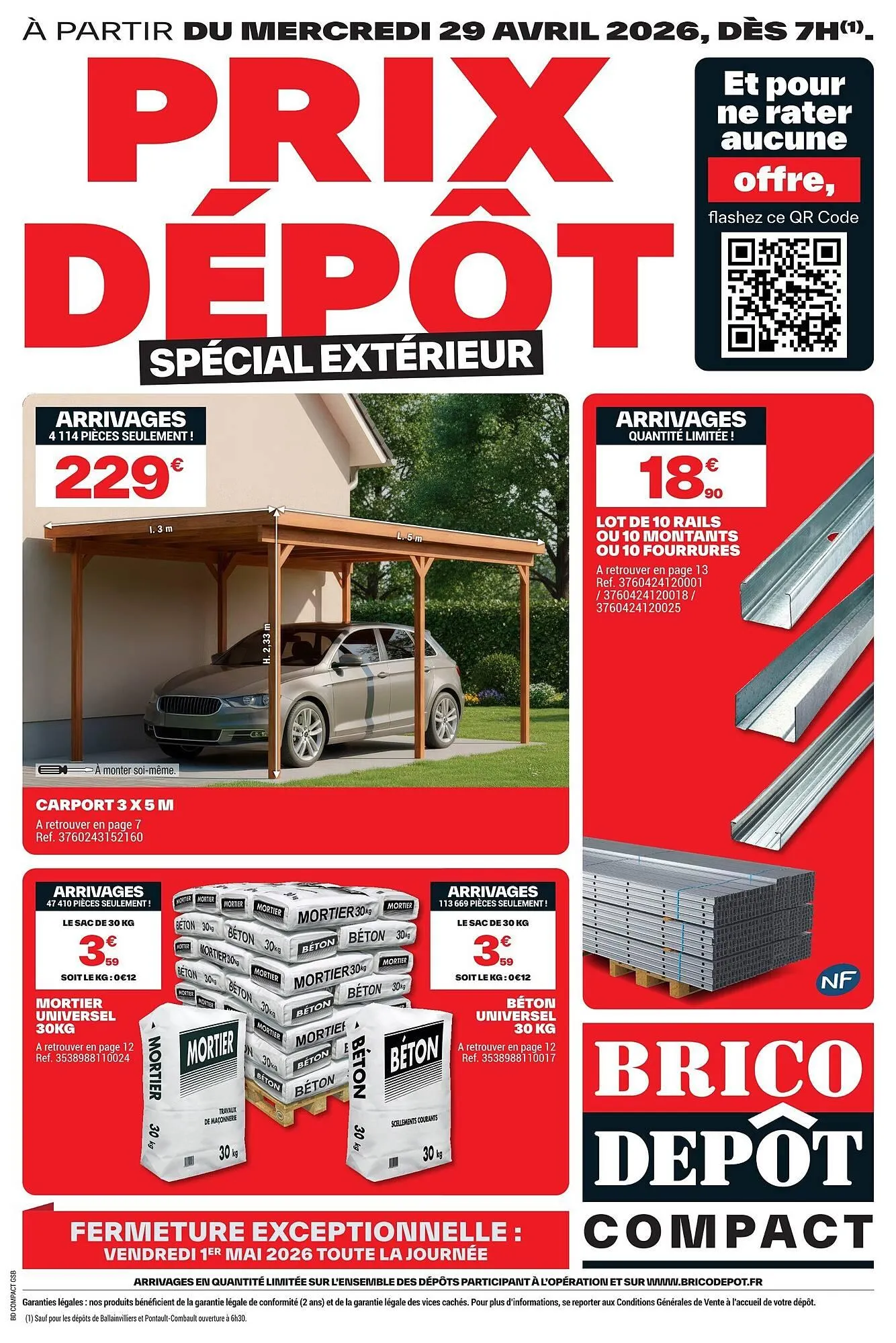 Catalogue Brico Dépôt du 29 avril au 12 mai 2026 - Catalogue page 1