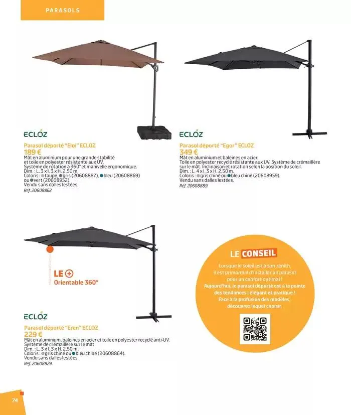 BARBEUC, SIESTE, PÉTANQUE PLACE À LA DÉTENTE du 27 février au 23 juin 2025 - Catalogue page 73