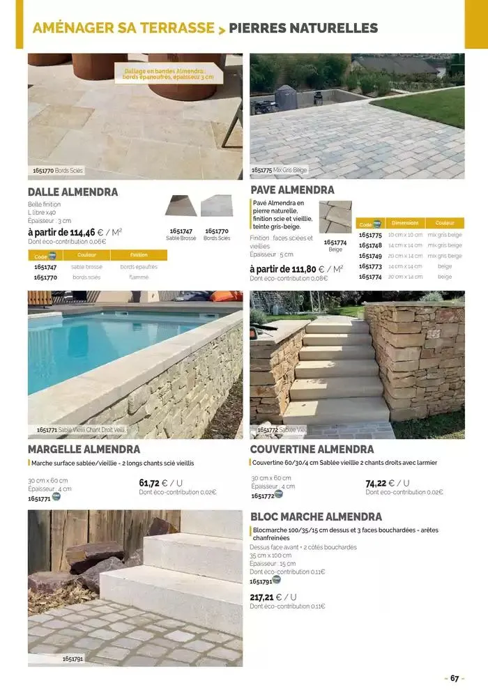 Aménagements Extérieurs 2025 du 30 avril au 31 décembre 2025 - Catalogue page 67