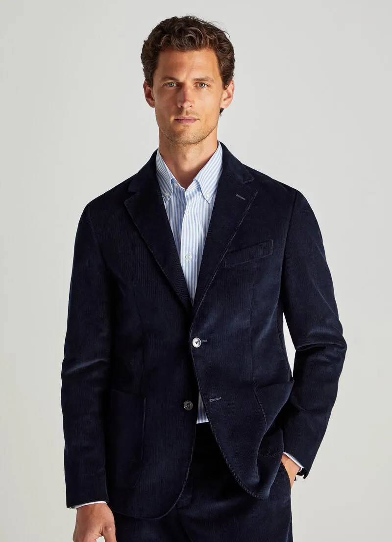 BLAZER EN VELOURS EXTENSIBLE