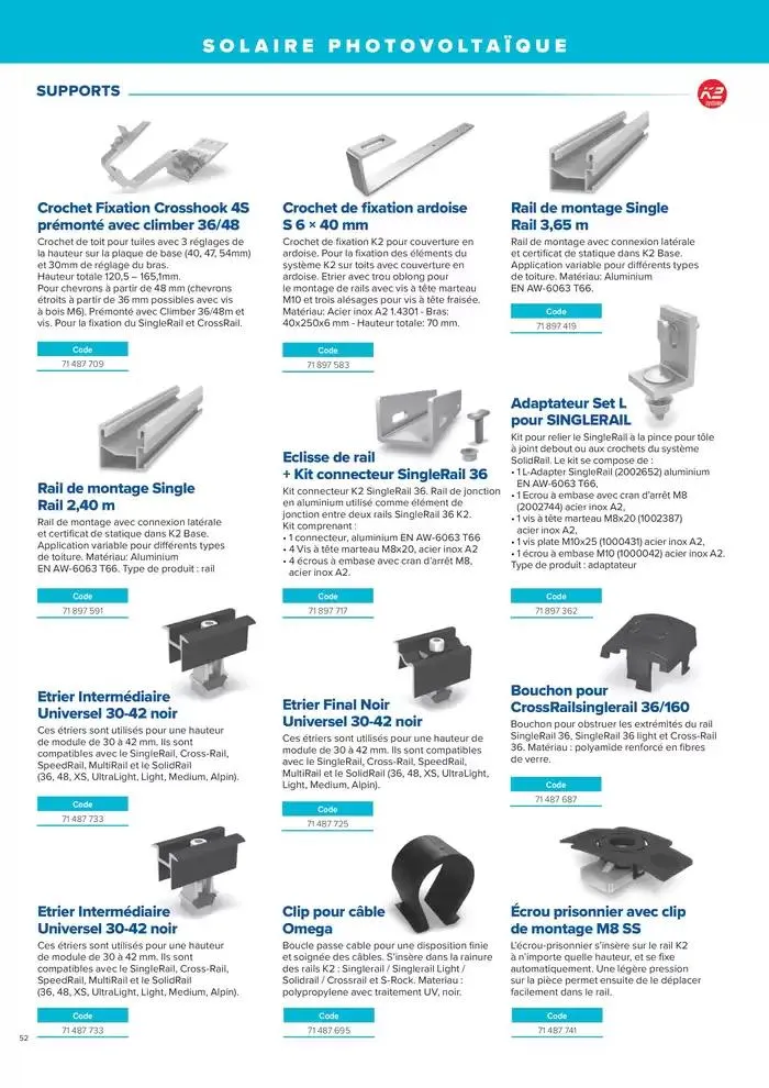 L'UNIVERS CHAUFFAGE, CLIMATISATION & PHOTOVOLTAÏQUE du 1 janvier au 31 décembre 2026 - Catalogue page 52