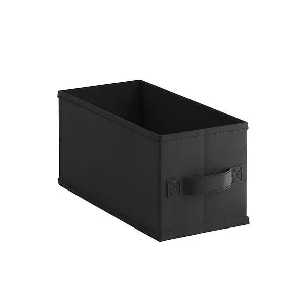 Panier de rangement intissé - Noir - XS