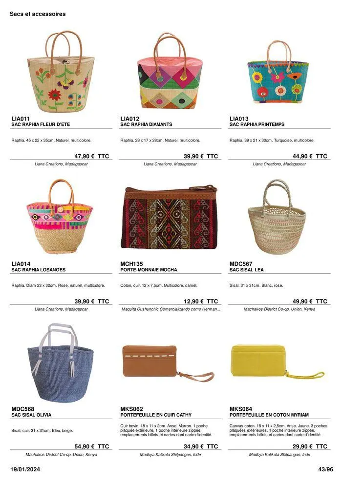 ARTISANAT . DéCORATION . MODE . JOUETS du 9 février au 31 août 2024 - Catalogue page 45