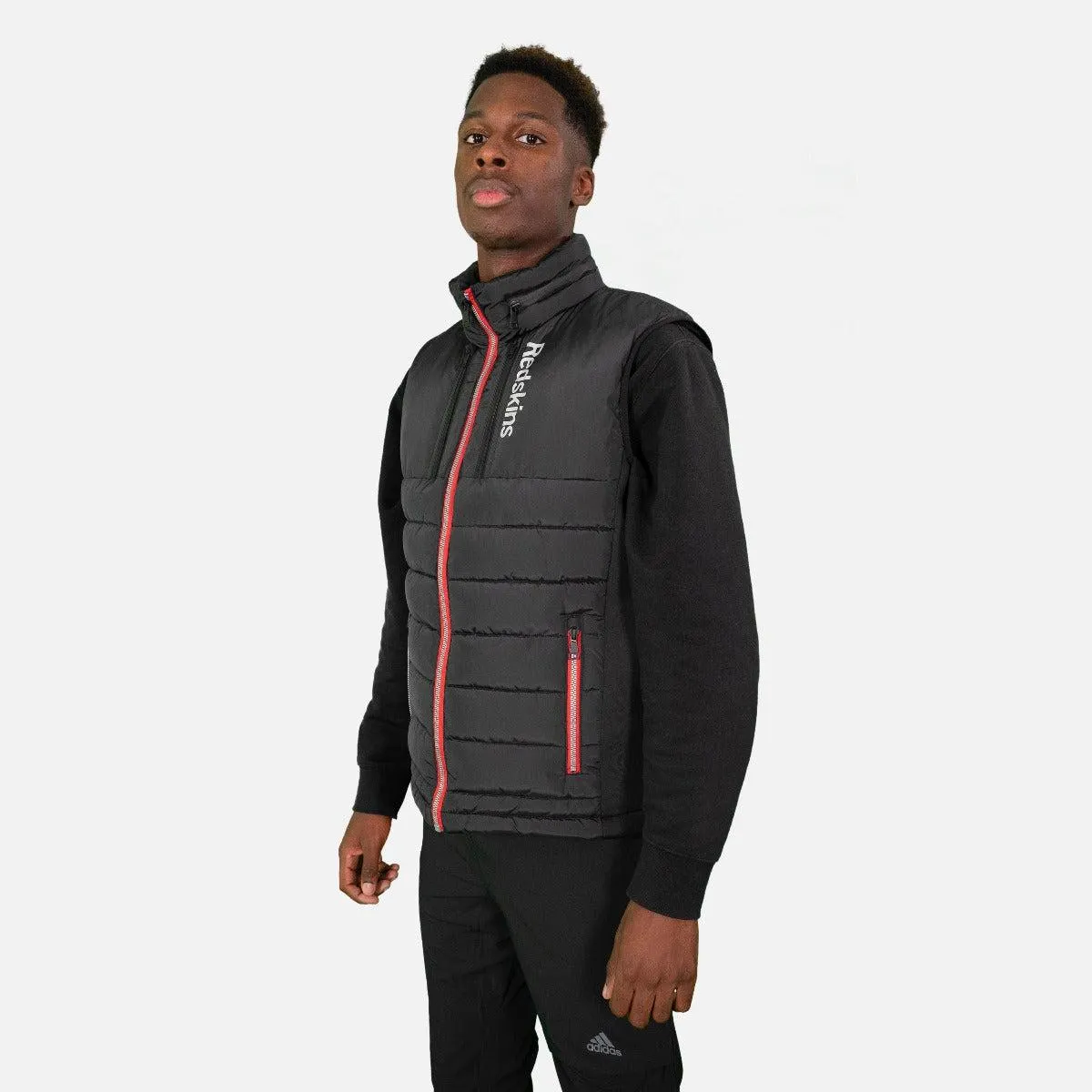 Redskins Devon Swell Gilet - Black/Red