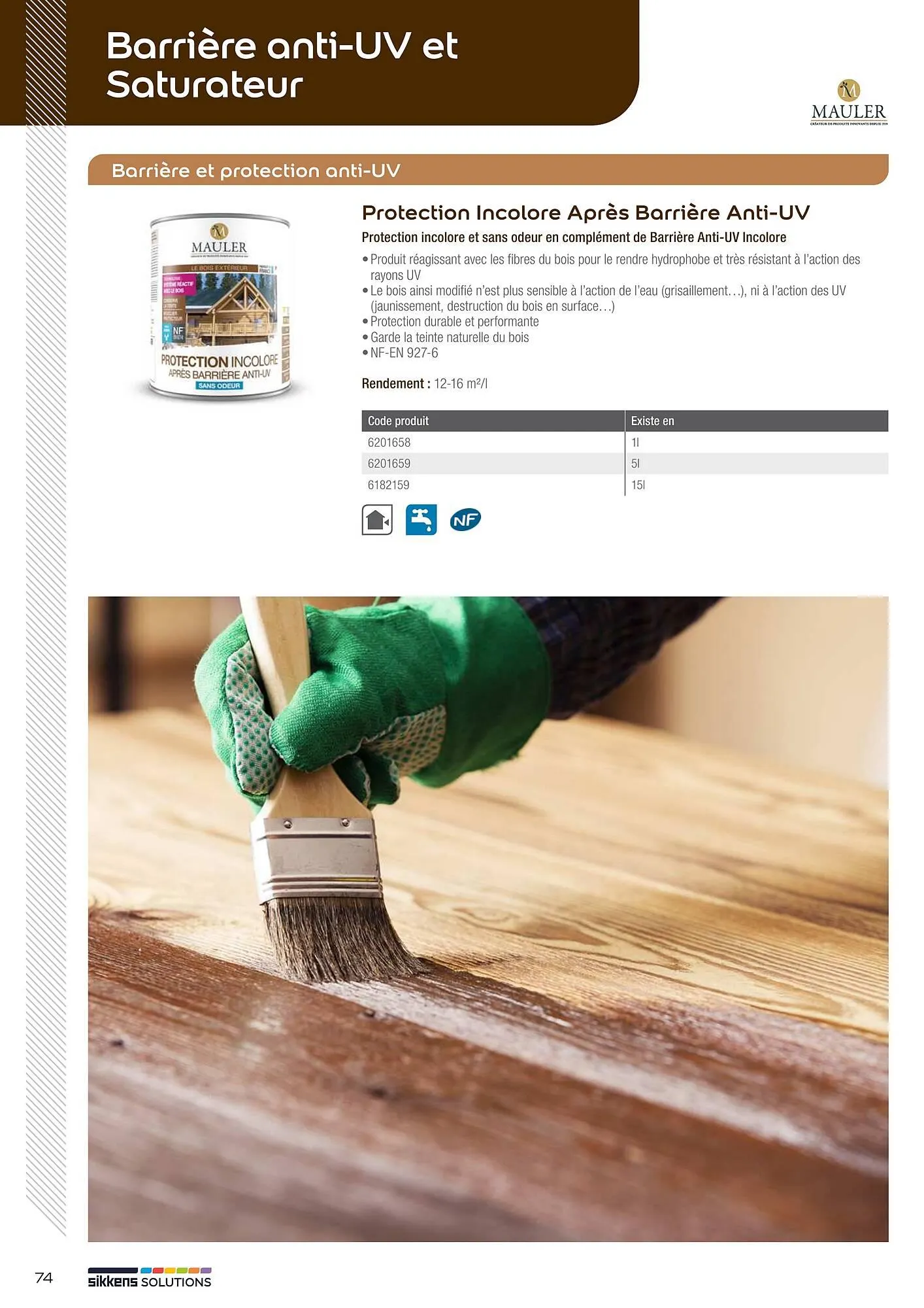 Catalogue Sikkens Solution du 8 janvier au 28 décembre 2025 - Catalogue page 74
