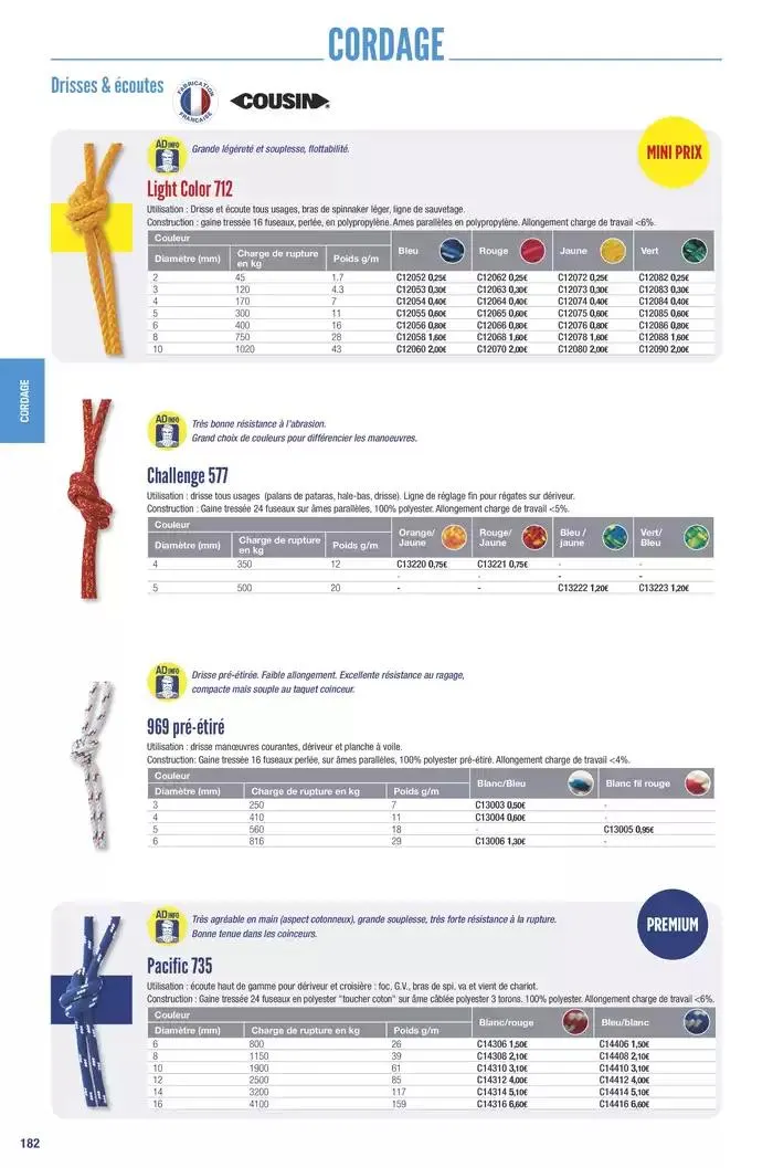 Catalogue Accastillage Diffusion 2025 du 1 janvier au 31 décembre 2025 - Catalogue page 184