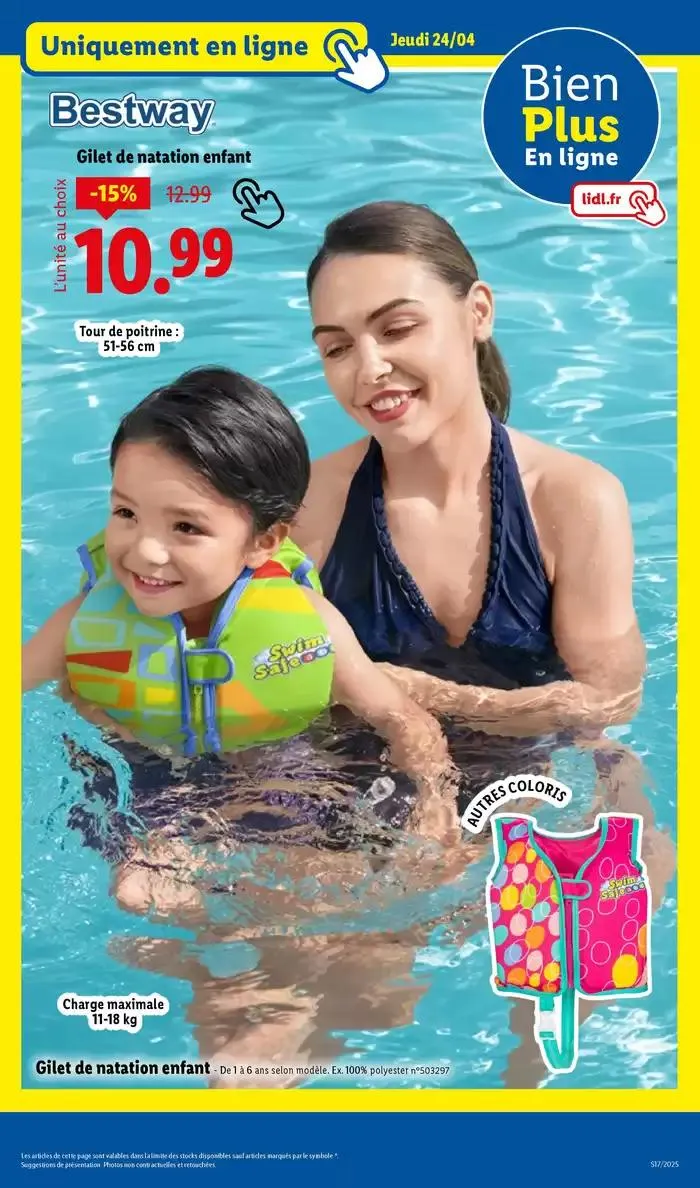 Ne manquez pas les ventes de jardinage et textile ce jeudi chez Lidl du 21 avril au 24 avril 2025 - Catalogue page 43