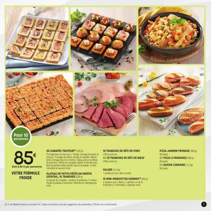 Carte traiteur permanente du 17 avril au 31 mars 2026 - Catalogue page 5