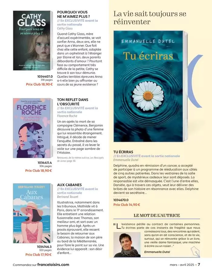 Mars - Avril 2025 du 4 mars au 30 avril 2025 - Catalogue page 7