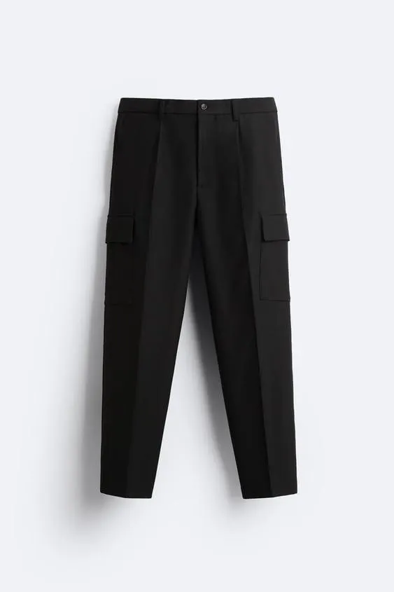 PANTALONI CARGO CU STRUCTURĂ