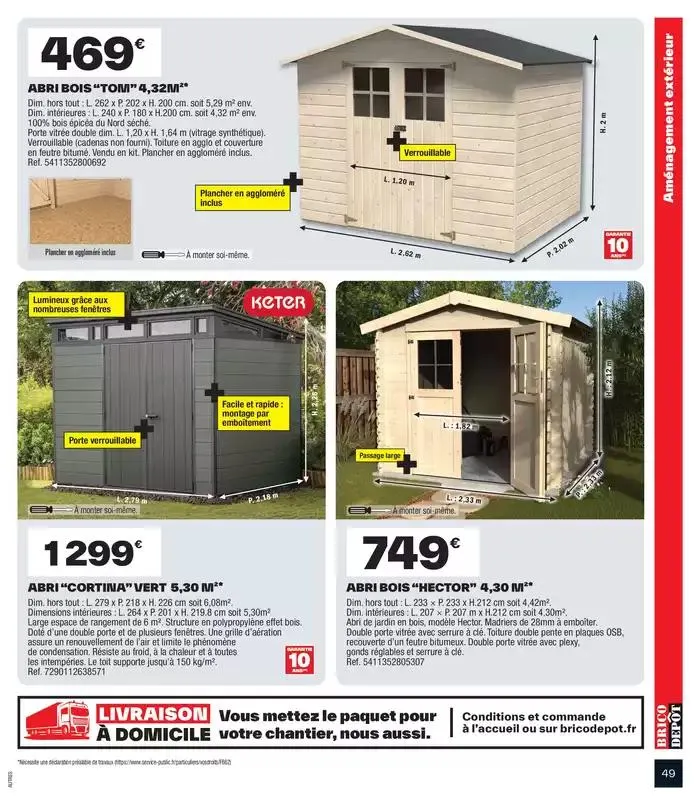 J’aménage mon extérieur à prix dépôt du 11 avril au 29 mai 2025 - Catalogue page 49