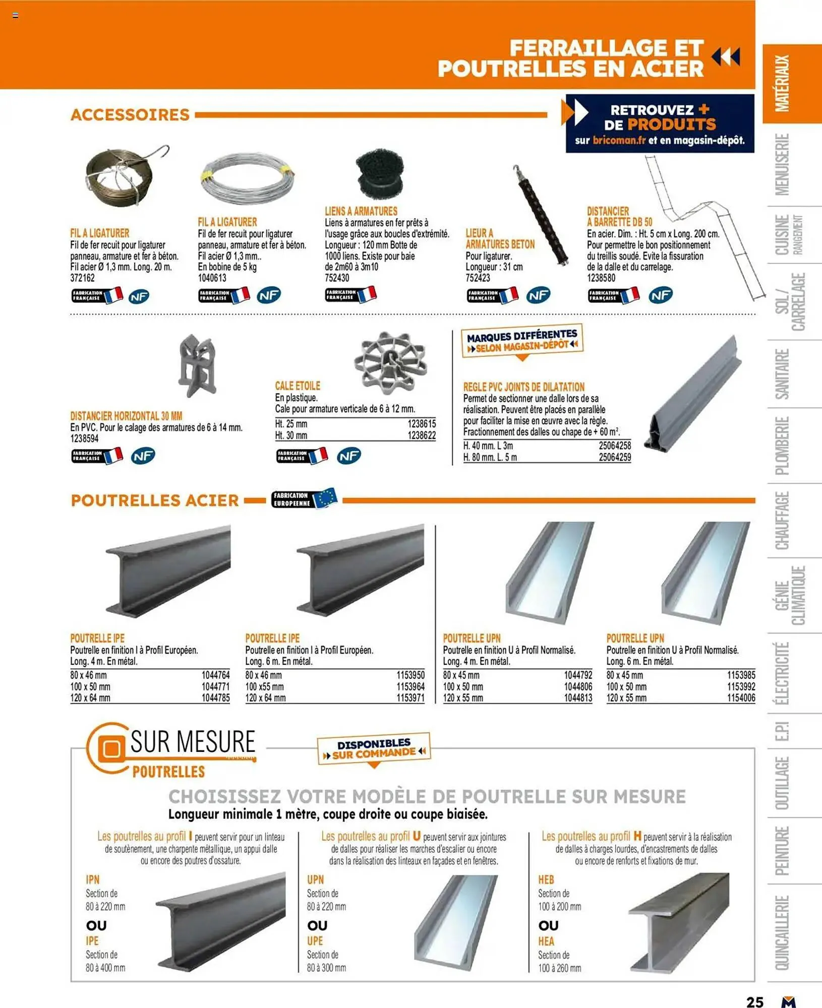 Catalogue Bricoman du 19 mars au 31 décembre 2025 - Catalogue page 25