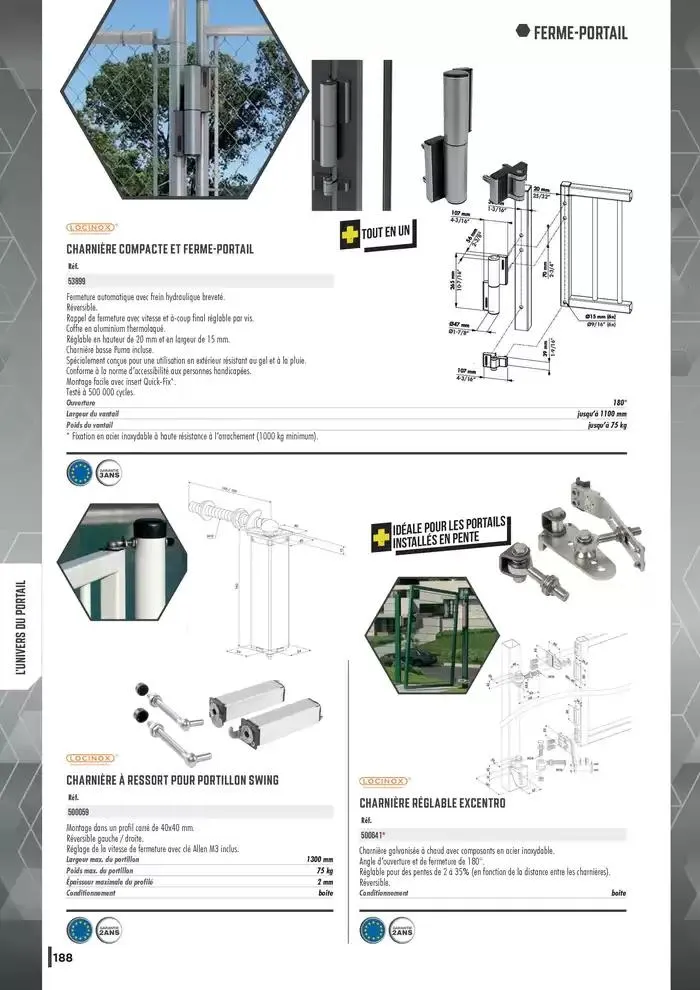 Guide Quincaillerie Serrurerie 2025 - 2026 du 1 avril au 1 avril 2026 - Catalogue page 190