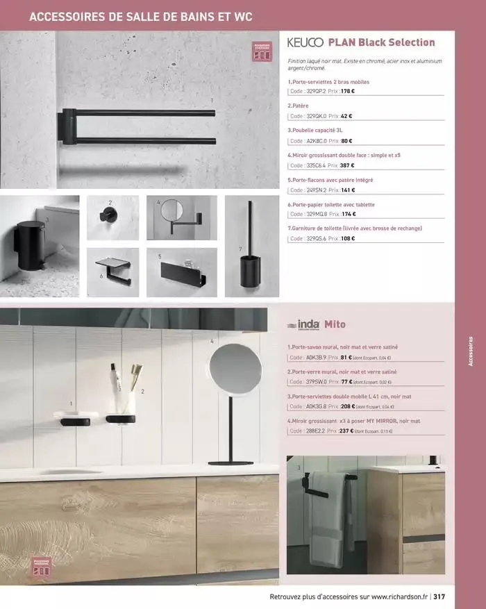SALLE DE DE BAINS ET CARRELAGE 2025 du 11 avril au 31 décembre 2025 - Catalogue page 319