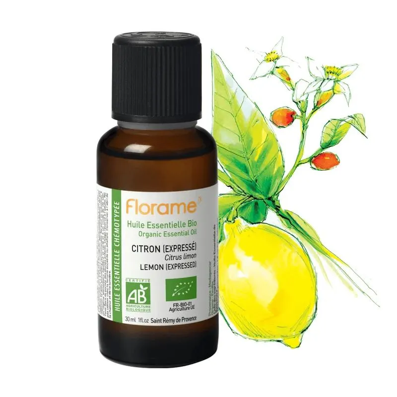 Huile Essentielle de Citron Zeste (expressé) Biologique