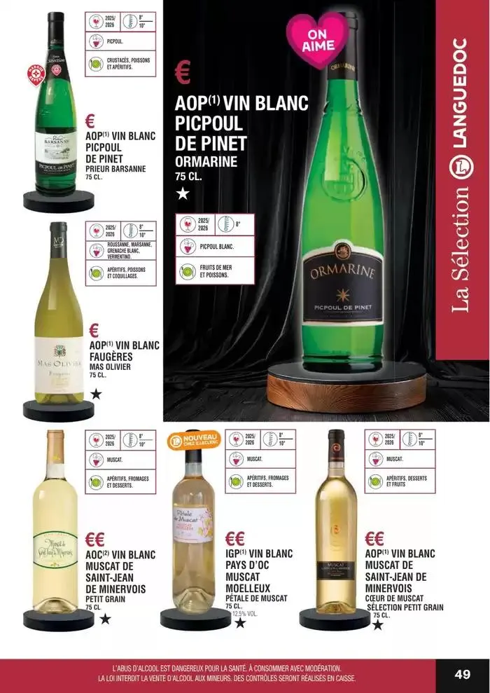 GUIDE DES VINS 2025 2026 du 27 février au 31 janvier 2027 - Catalogue page 49