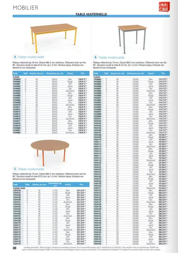 Écoles et loisirs 2025 du 1 janvier au 31 décembre 2025 - Catalogue page 30