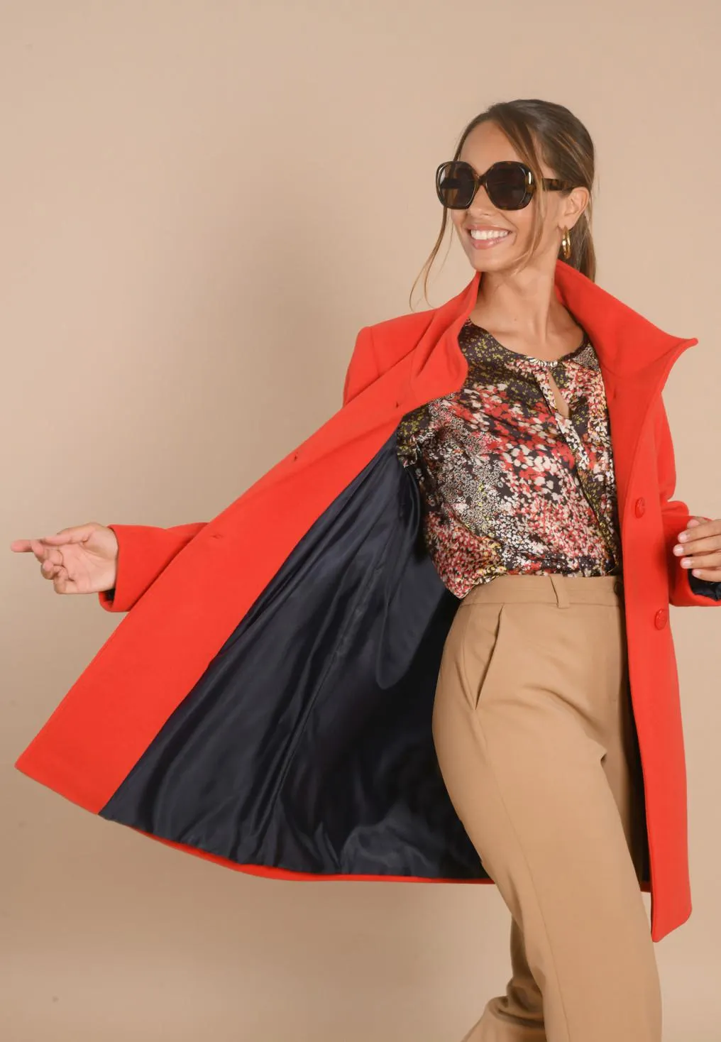 ALICA - MANTEAU - SANGUINE