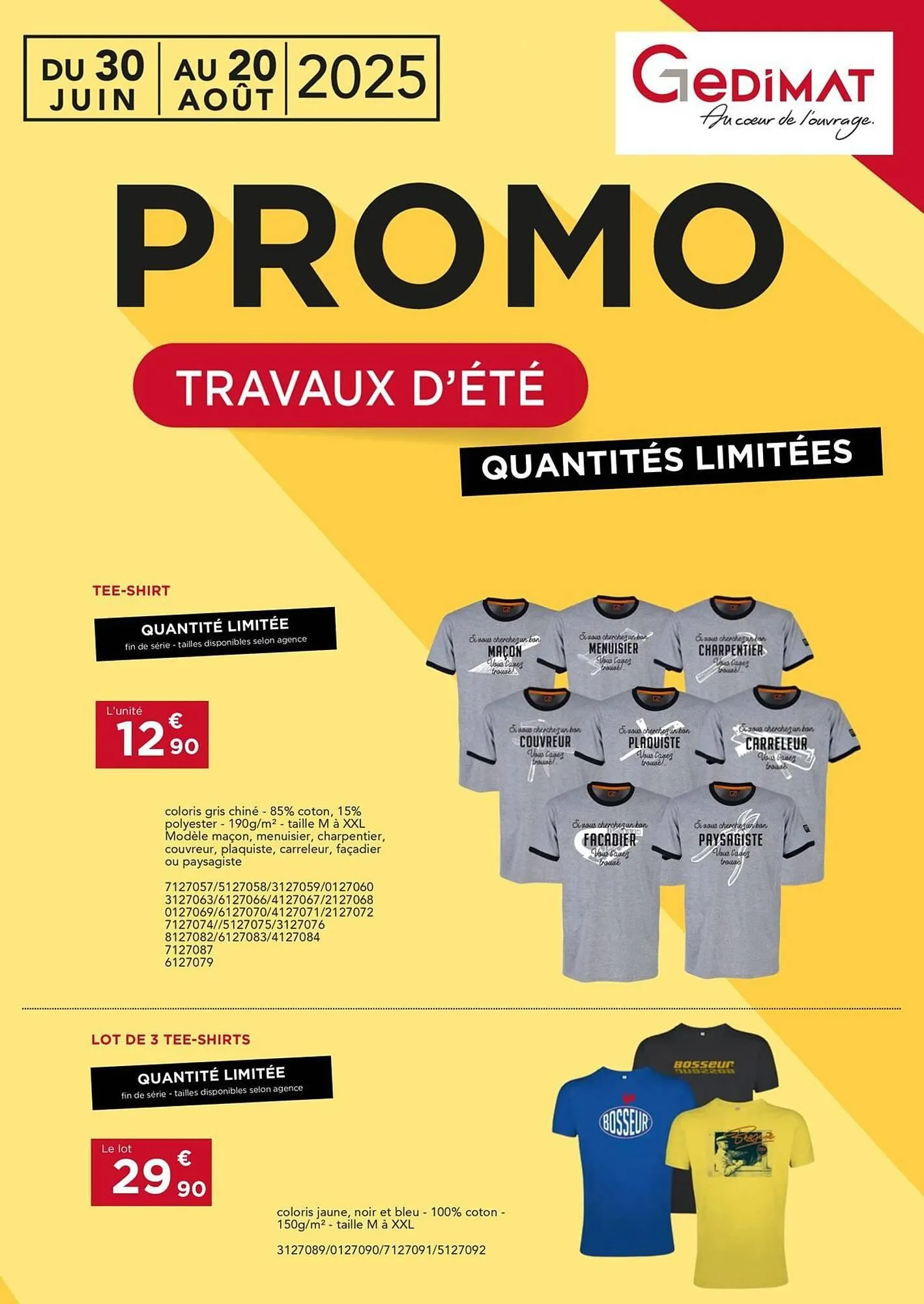 Catalogue Gedimat du 1 juillet au 20 août 2025 - Catalogue page 1