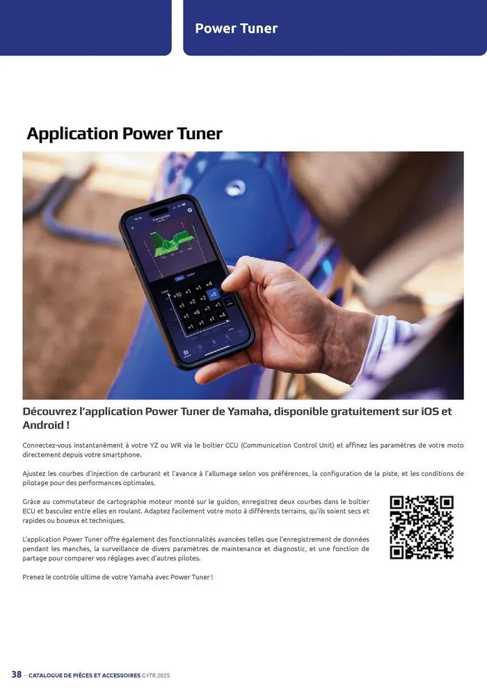 Catalogue Yamaha Motos - Accessoires GYTR Off Road du 23 septembre au 30 avril 2025 - Catalogue page 38