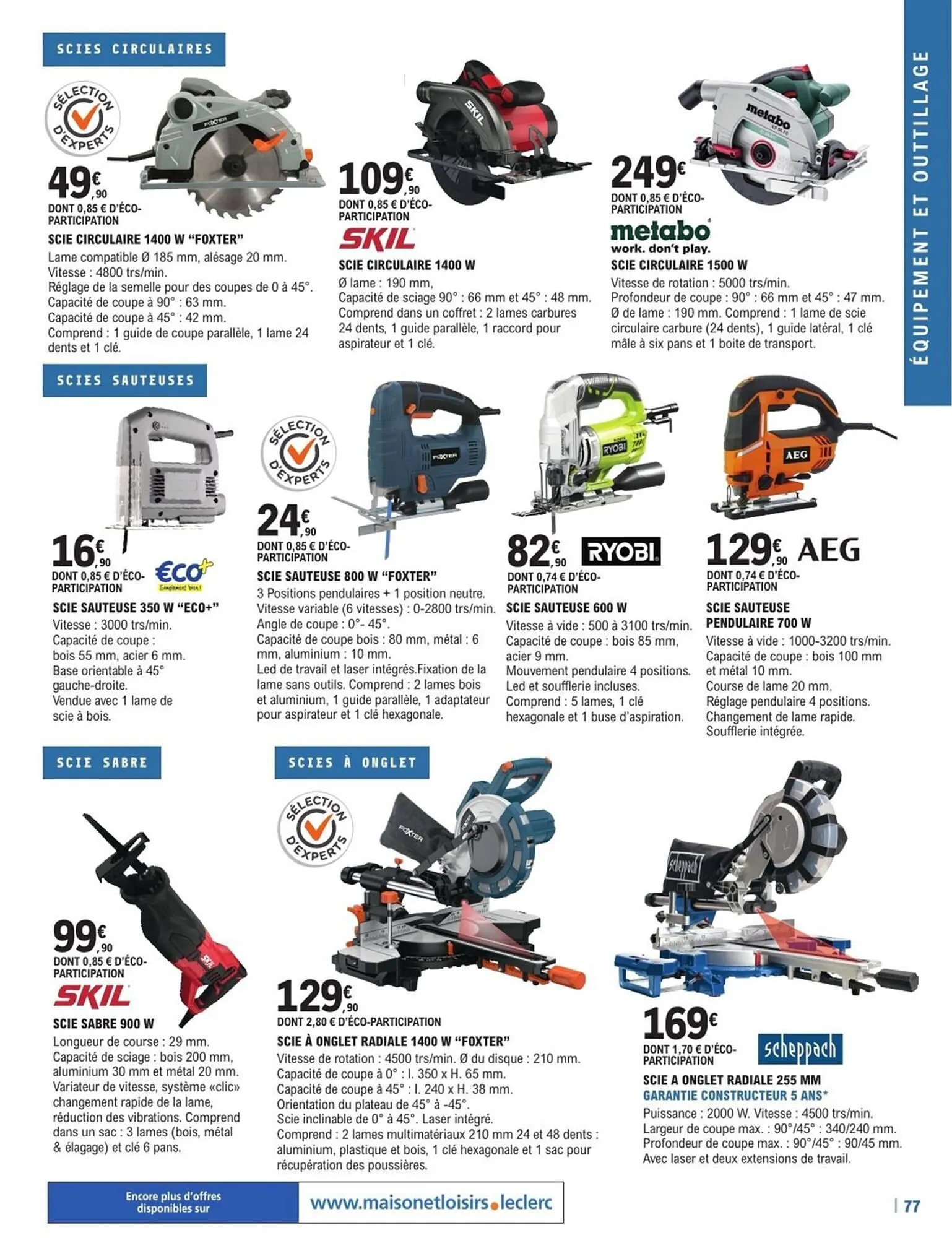 Catalogue E.Leclerc Brico du 28 mai au 31 décembre 2025 - Catalogue page 77