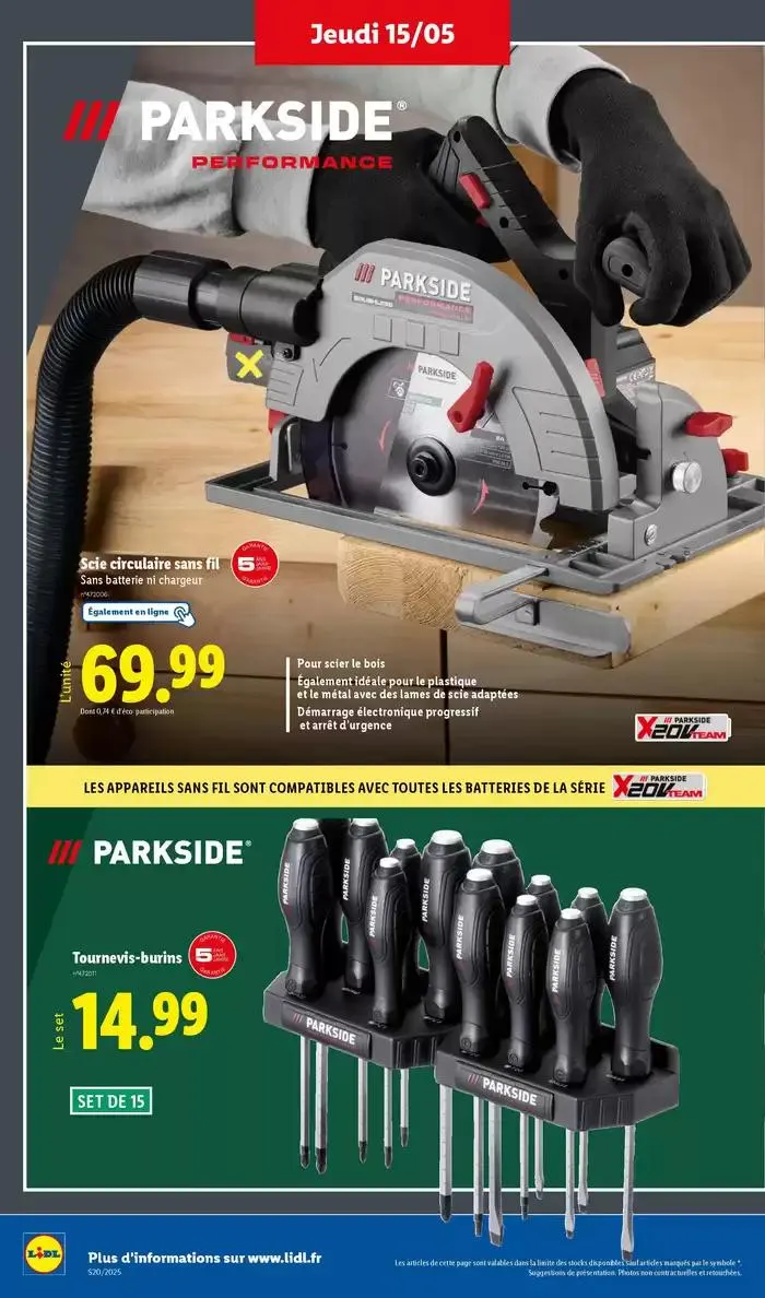 Profitez d'une large sélection de produits à prix réduits chez Lidl ! du 15 mai au 21 mai 2025 - Catalogue page 34