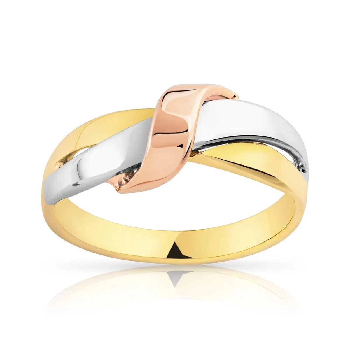 Bague 3 ors 750 noeud