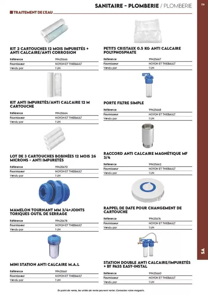 Tout faire +de 15 000 Produits du 17 décembre au 30 juin 2025 - Catalogue page 701