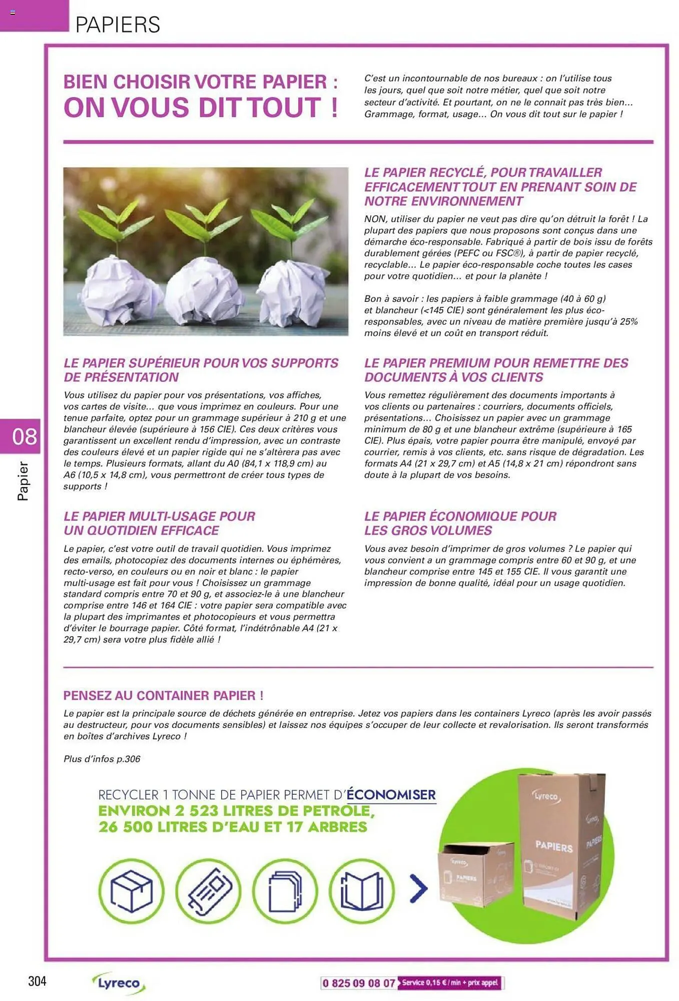 Catalogue Lyreco du 15 mai au 31 décembre 2023 - Catalogue page 304