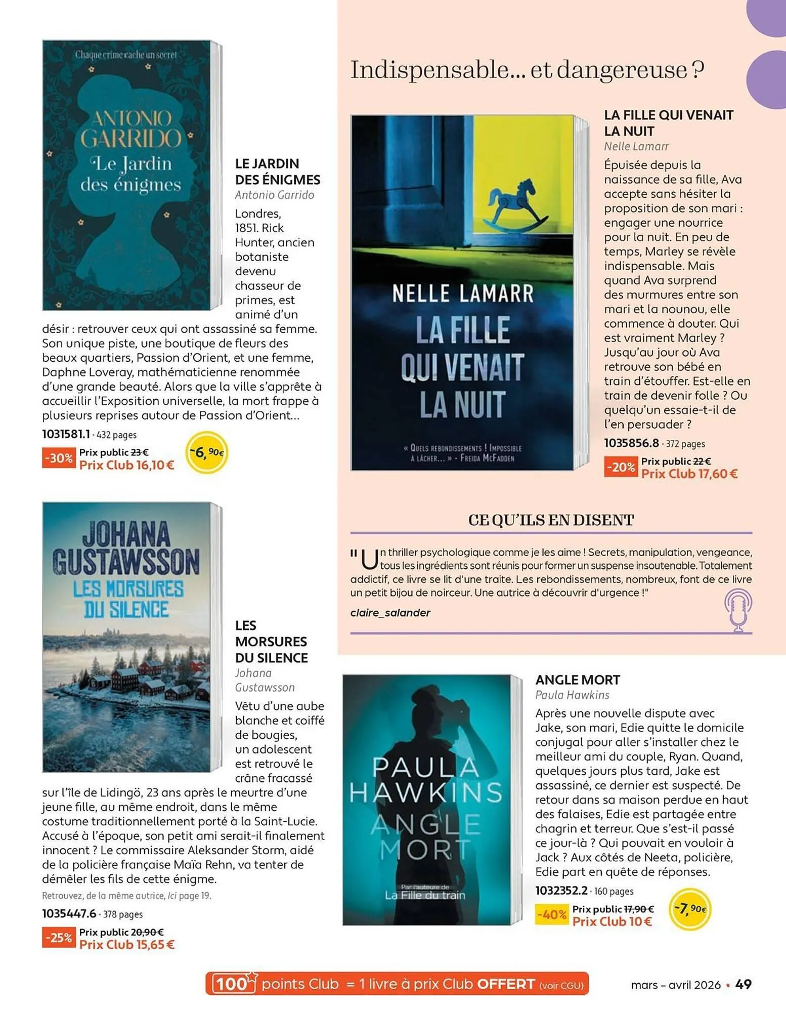 Catalogue France Loisirs du 2 mars au 30 avril 2026 - Catalogue page 49