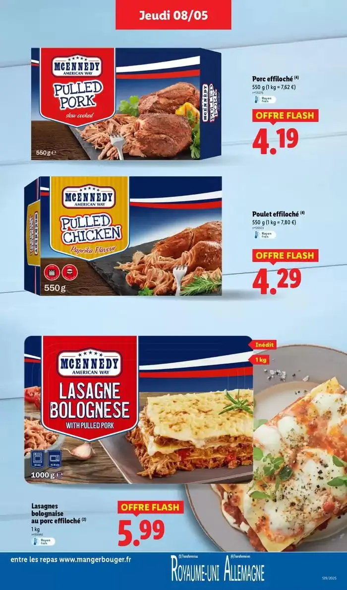 Profitez d'une baisse de prix dans les supermarchés Lidl sur vos produits du quotidien ! du 8 mai au 14 mai 2025 - Catalogue page 25