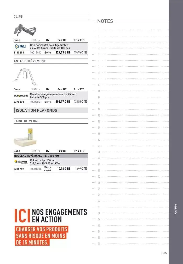 Matériaux 2025 du 1 janvier au 31 décembre 2025 - Catalogue page 355