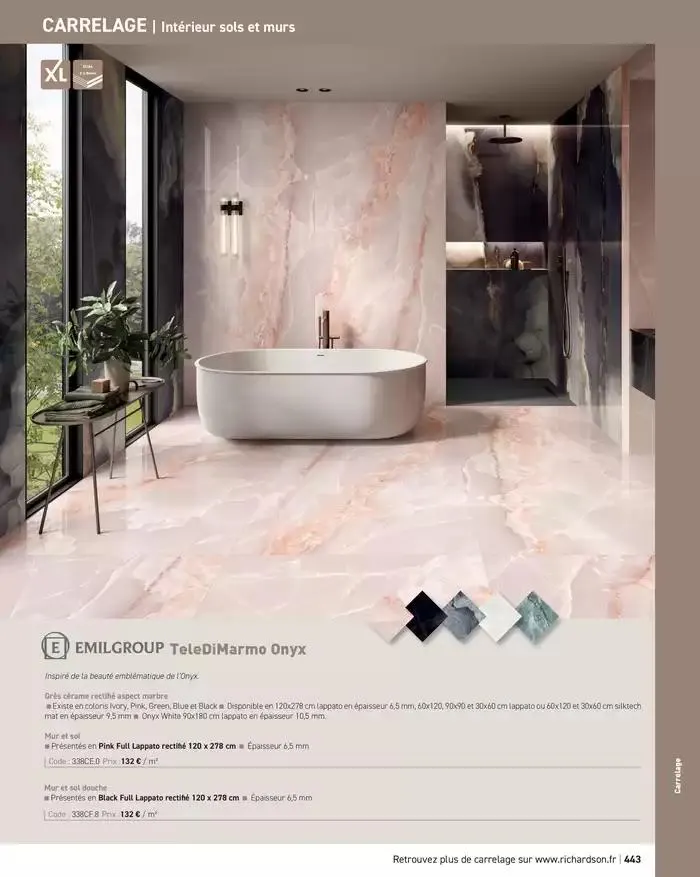 SALLE DE DE BAINS ET CARRELAGE 2025 du 11 avril au 31 décembre 2025 - Catalogue page 445