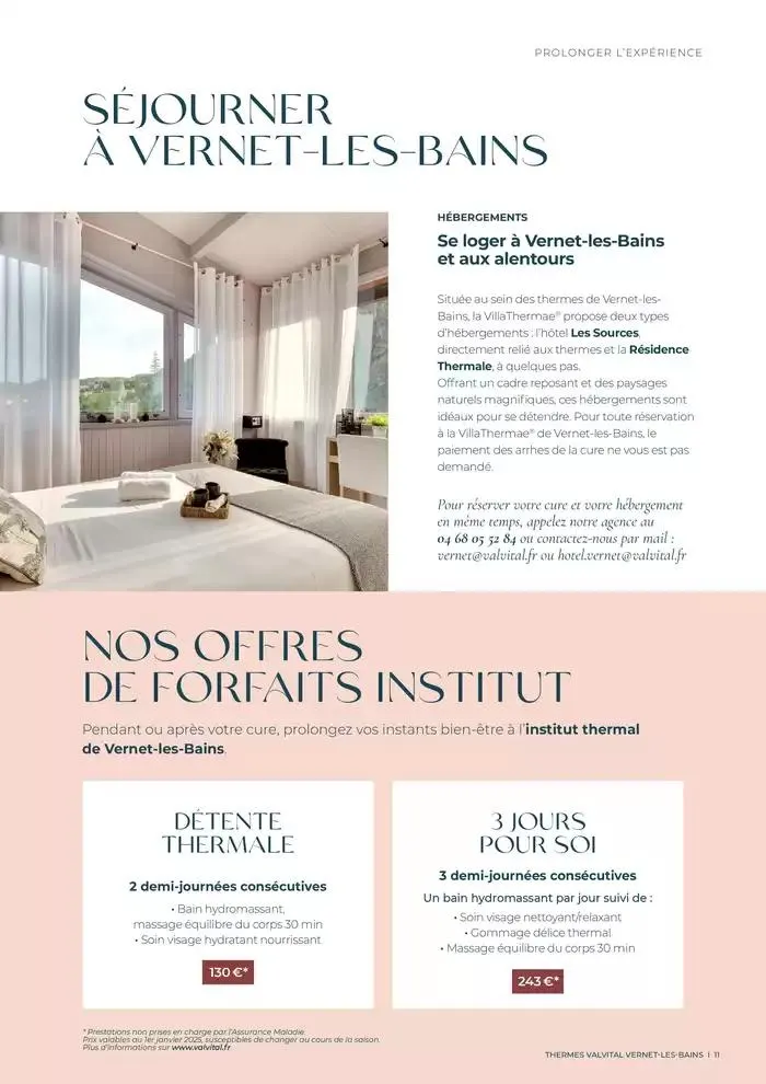 Brochure établissement Vernet-les-Bains 2025 du 7 avril au 15 novembre 2025 - Catalogue page 11