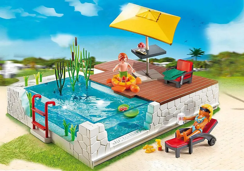Piscine avec terrasse
