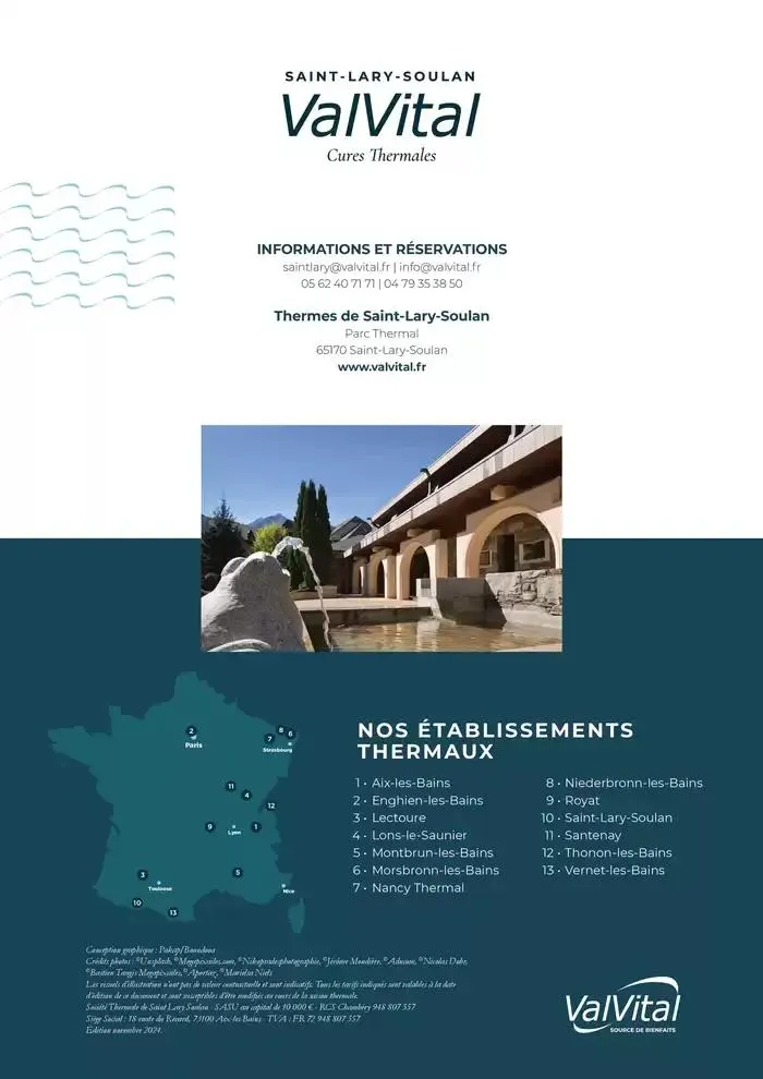 Brochure établissement Saint-Lary-Soulan 2025 du 31 mars au 1 novembre 2025 - Catalogue page 12