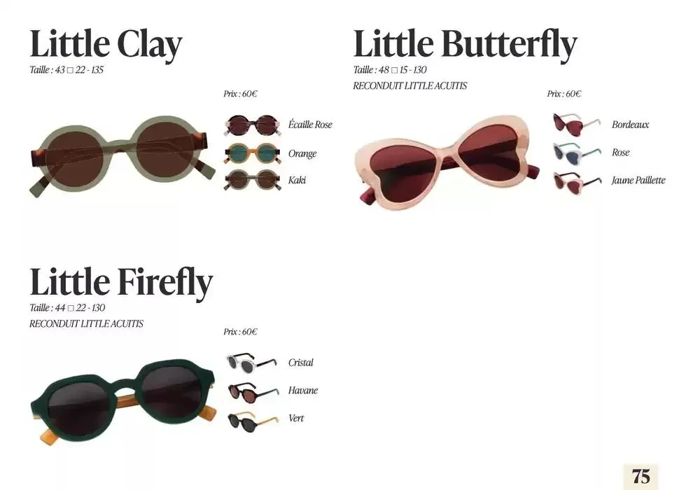 Lookbook Solaires 2025 du 19 février au 31 décembre 2025 - Catalogue page 74