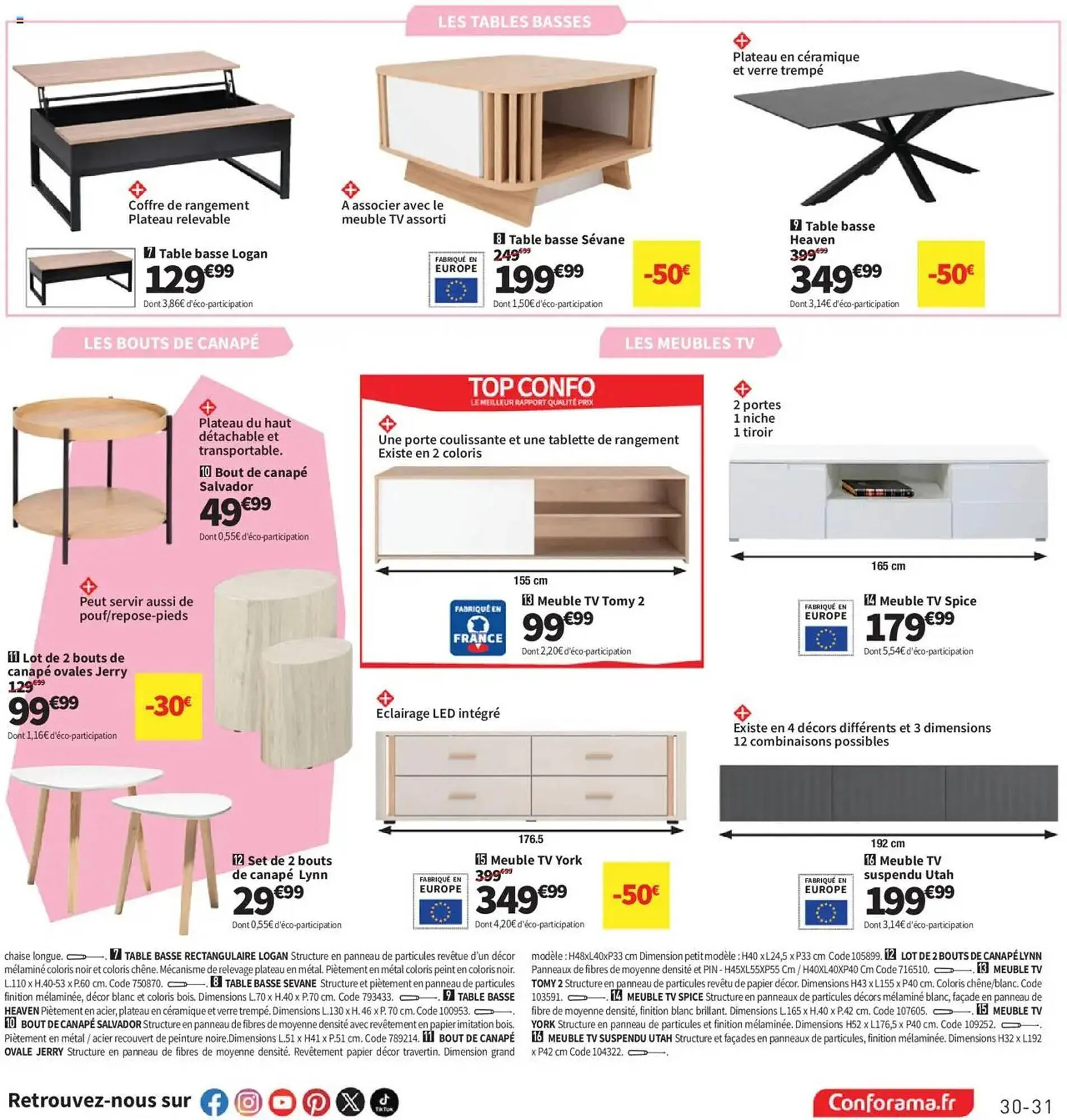 Catalogue Conforama du 10 juin au 7 juillet 2025 - Catalogue page 31