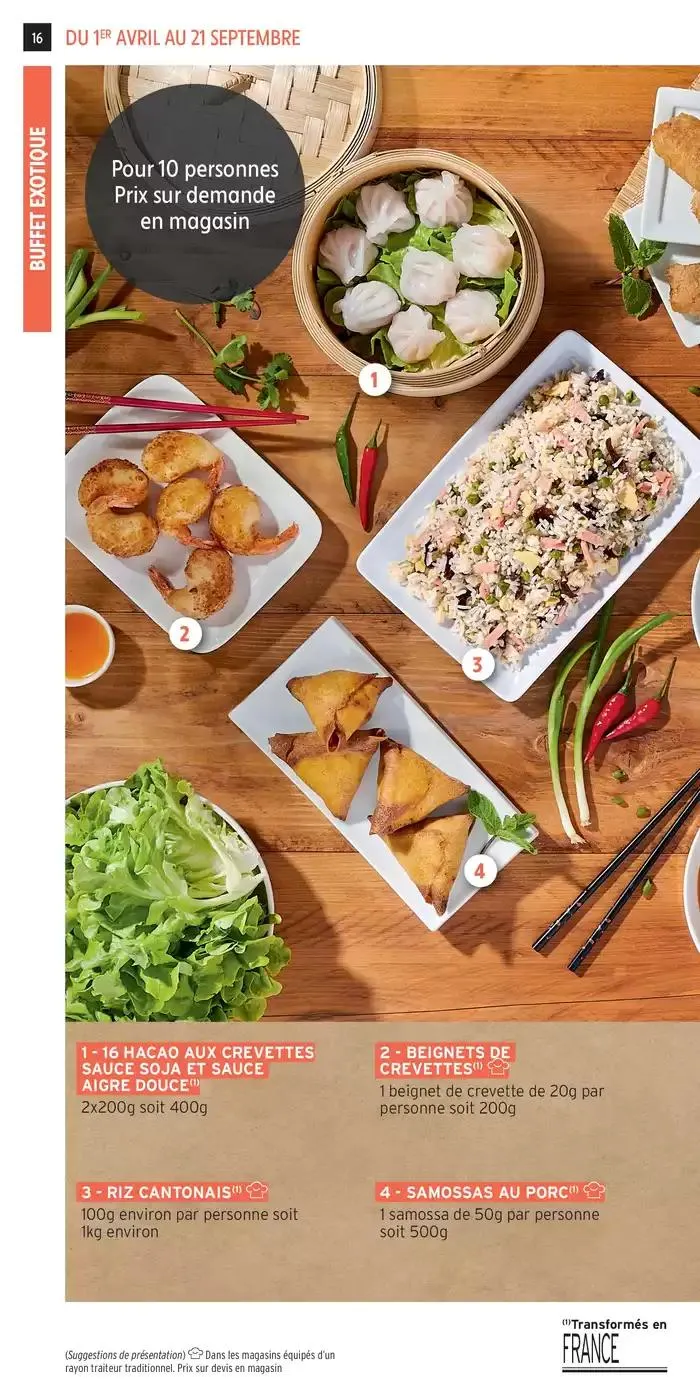 CATALOGUE TRAITEUR PRINTEMPS ETE du 1 avril au 21 septembre 2025 - Catalogue page 16