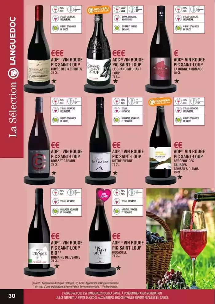 GUIDE DES VINS 2025 2026 du 27 février au 31 janvier 2027 - Catalogue page 30