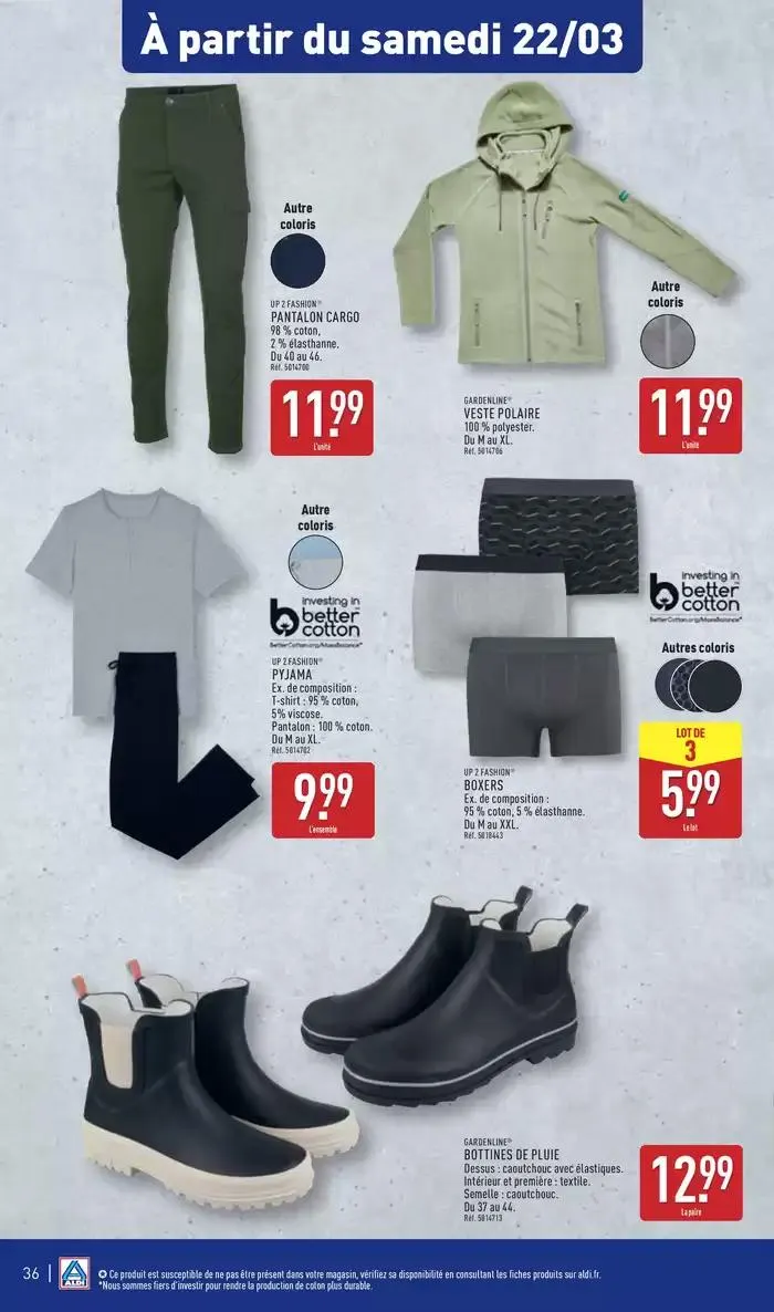 Arrivages marques Aldi à prix discount du 18 mars au 24 mars 2025 - Catalogue page 39