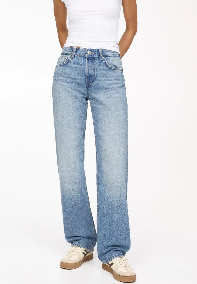 MID-WAIST - Jean droit - blue denim