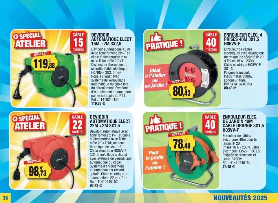 Spécial nouveautés 2025 du 25 février au 31 mai 2025 - Catalogue page 36