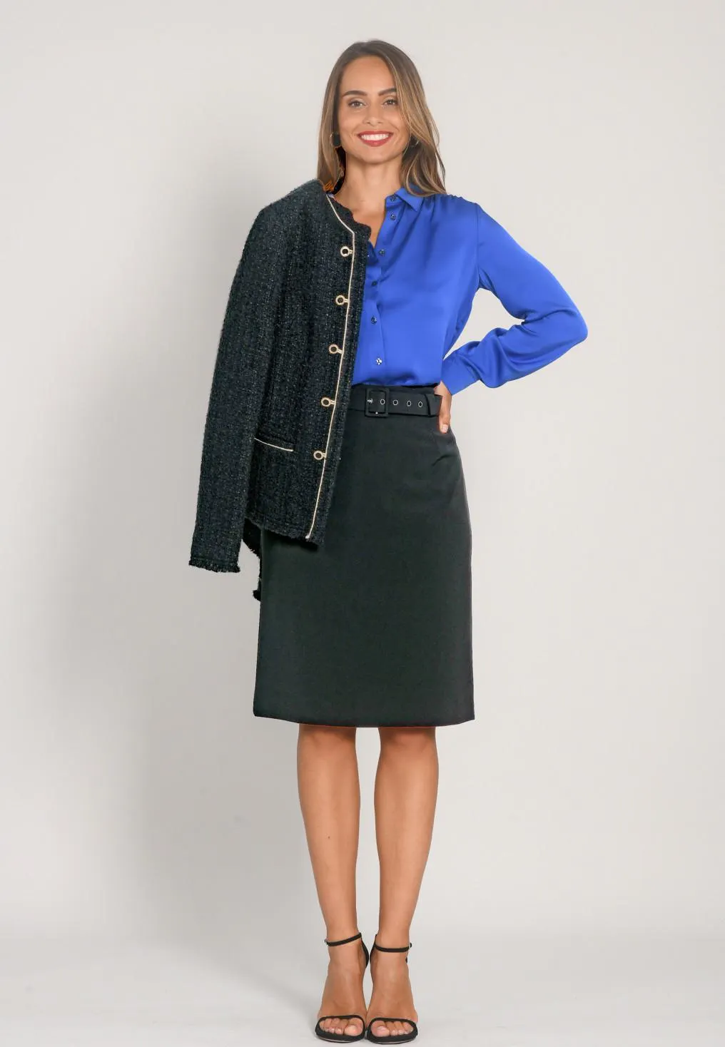 CEVANA - JUPE - NOIR